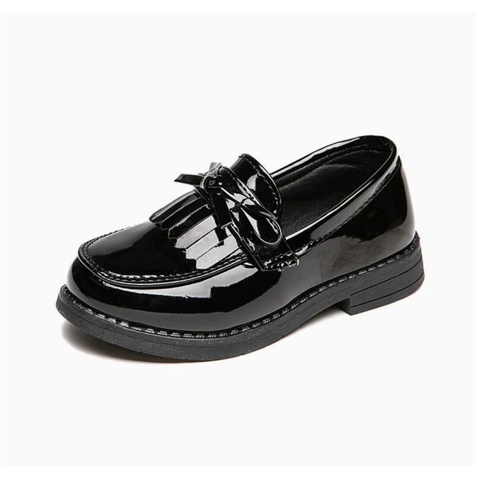 leather fringe tassel loafer