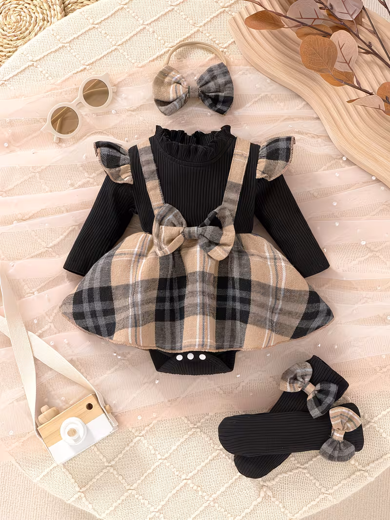 3 Piece baby girl outfit