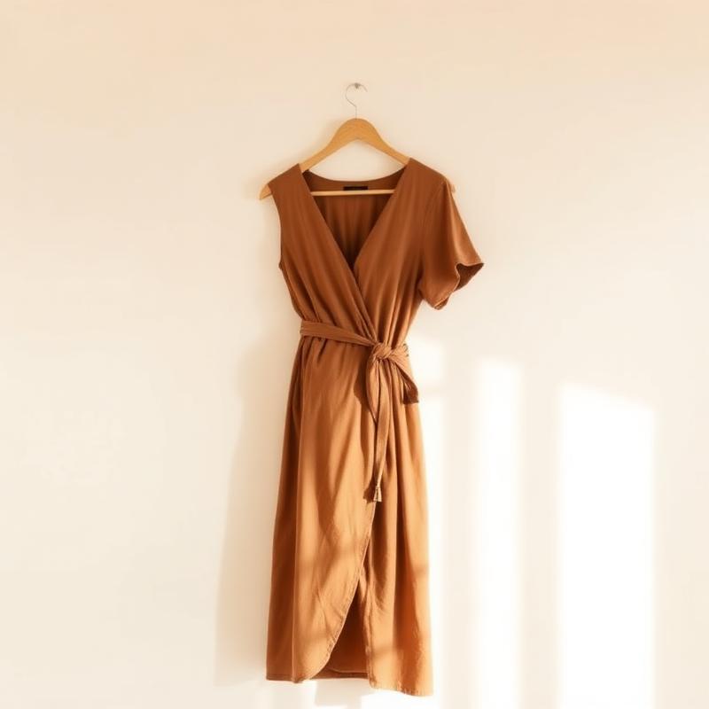 Everyday Linen Wrap Dress